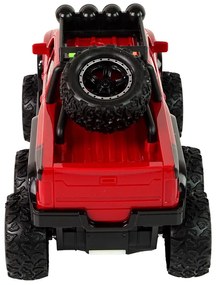 Lean Toys Terénne auto s trecím pohonom a veľkými kolesami – 1:16 červené