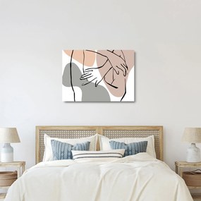 Sklenený obraz - Woman body line art N⁰2 (70x50 cm)