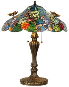 Glamour lampa do obývačky Tiffany EDEN 52*65 3D vitráž