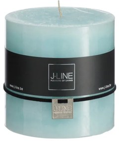 Modrá sviečka Aqua valec L- Ø 10 * 10 cm / 80h