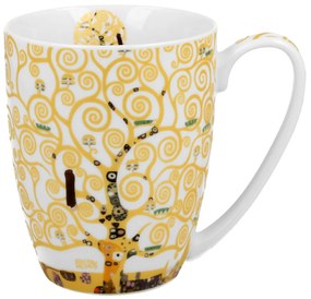 Porcelánový hrnček Klimt Ecru Tree Of Life 350 ml