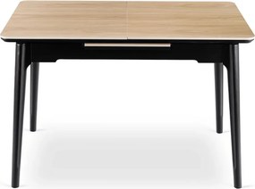 Stôl Keramický ADAMO 120-160 cm dub/čierny