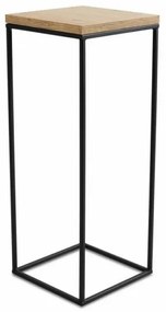 Stojan na kvety BASICLOFT 60x24 čierna/hnedá