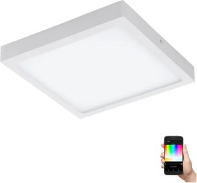Eglo 33209 - LED RGBW stmievateľné stropné svietidlo FUEVA-C LED/21W/230V 30x30 cm biela