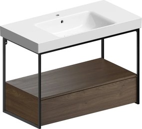 GSI GSI, NUBES keramické umývadlo 100x50cm, s odkladacími plochami, biela ExtraGlaze, 9651111