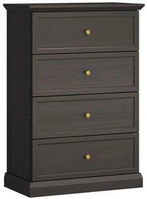 Komoda Lucca K4S čierny grafit