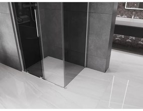 Mexen Velar, sprchový kút s posuvnými dverami 110 x 80 cm, 8mm šedé sklo, chrómová, 871-110-080-41-01