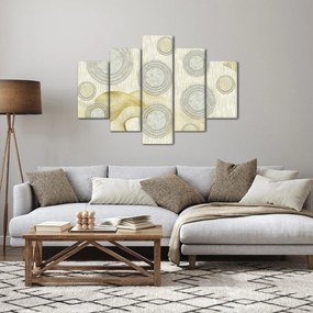 Obraz - Abstrakcia, mramorové kruhy (150x105 cm)