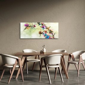 Obraz - Maľba kvetu (120x50 cm)