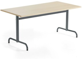 Stôl PLURAL, 1600x800x720 mm, HPL - breza, antracit