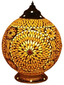 Turkish lampa stolná orientálna Globe SUNFLOWER Ø25