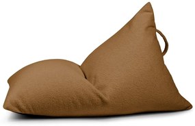 Hnedý detský sedací vak z textílie buklé Razzy – SLOWDOWN