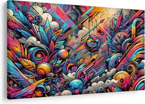 Obraz - Pestrofarebné graffiti (90x60 cm)