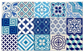 Sada 15 dekoratívnych samolepiek na stenu Ambiance Seaside, 20 × 20 cm