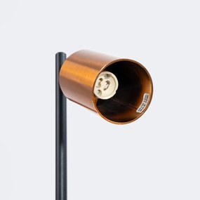 Stolná lampa Winx, 1x medené kovové tienidlo