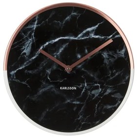 Nástenné hodiny KA5605BK, Karlsson, Marble Delight, 30cm