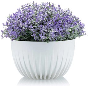 Kvetináč STRIPPED ECO 24 cm biely