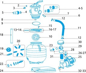 Marimex | Hlava 6-cestná k filtrácii ProStar Profi 4, 6 a 8 | 10604243