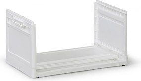 Veľký skladací regálový box XL 62 l, 558x360x310 mm, biely
