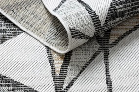 Koberec SIZAL COOPER Mozaika 22208 ecru/čierny