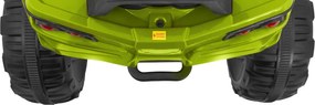 Ramiz Štvorkolka ATV 2,4 GHz na batériový pohon pre deti Zelená + Diaľkové ovládanie + EVA kolesá + MP3 rádio + Pomalý štart