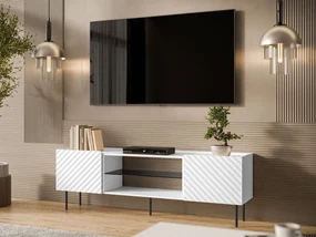 TV stolík/skrinka Gretzo 180 2D EF, Farby: biela