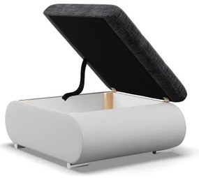 Taburetka FORESTA popolová / biela