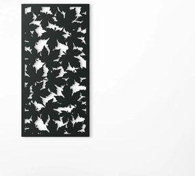 drevko Drevený obraz Javorové listy Rozmer obrazu: 44,5 x 22,5 cm, Farba dekorácie: Čierna