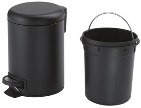 Gedy Gedy, POTTY Odpadkový koš 3l, Soft Close, čierna matná, 320914