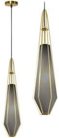 Toolight Toolight, sklenená závesná lampa 1xE14 APP456-1CP, grafitová, OSW-00586