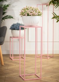 STOJAN NA KVETINÁČ SIMPLE 70X24X24 CM RUŽOVÁ