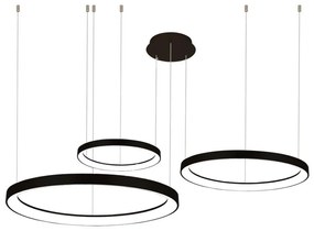 Azzardo AZ5024 - LED Stmievateľný luster na lanku AGNES LED/120W/230V čierna