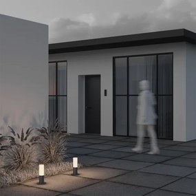 Maytoni O418FL-01GR - Vonkajšia lampa WILLIS 1xE27/60W/230V 30 cm IP54 antracit