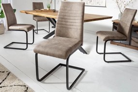 Konzolová stolička Apartment hnedo-šedá