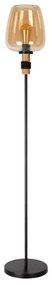 Lucide 45708/01/62 - Stojacia lampa ILONA 1xE27/40W/230V čierna/béžová