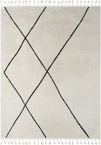 My Flair, Kusový koberec Moroccan Oasis weiß, 160x230, čiernobiela, obývacia izba