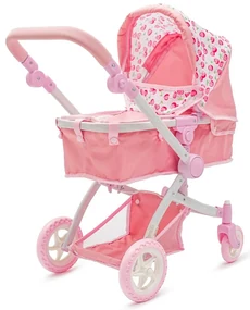Kočík pre bábiku Baby Mix 2v1 Sophie ružový, 63,5x 37 x 63,5 cm
