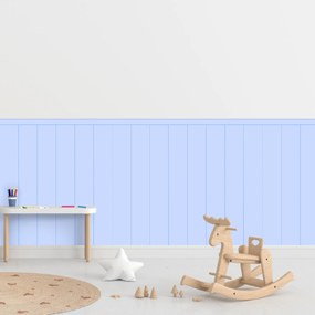 PIPPER. Obdĺžnik - Modrá farba - textilná nálepka na stenu Farba: Bledá, Veľkosť: 100 cm