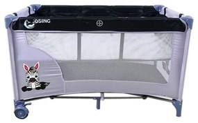 COSING - Cestovná postieľka s polohovaním ADAM Zebra Grey