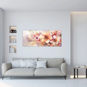 Obraz - Kvety (120x50 cm)