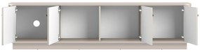 TV stolík Vesper 187 cm 4D - kašmír / zlaté úchyty