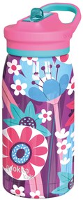 Nerezová termofľaša s náustkom Pop Kids Blooming Garden 445 ml