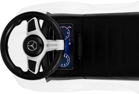 MULTISTORE Licencované odrážadlo Mercedes C-Class s interaktívnym volantom so zvukmi, biele