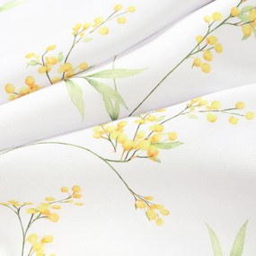 Goldea oválny teflónový obrus - kvety mimózy 140 x 200 cm