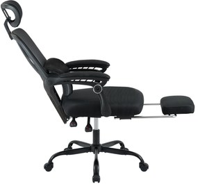 Kancelárska stolička Liberton - čierna