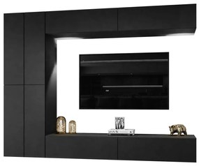 OBÝVACIA STENA ELEGANTE ART 3 ČIERNA MATNÁ