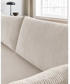 Béžová menčestrová rozkladacia pohovka 211 cm Marcel – Bobochic Paris