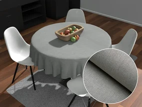 Biante Dekoračný okrúhly obrus BKW-208 Sivé žíhanie Ø 110 cm
