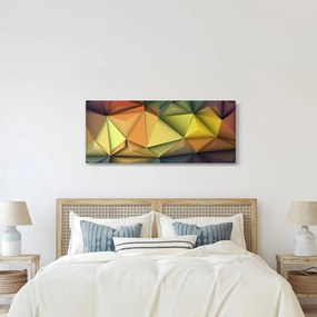 Obraz - Polygonálna 3D abstrakcia (120x50 cm)