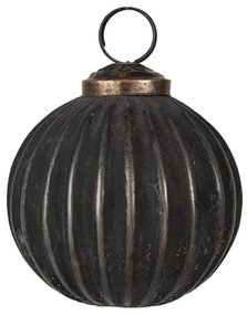 Granitová antik sklenená vianočná ozdoba gule Noirre - Ø 7*7 cm